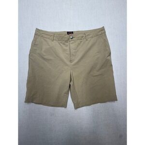 Faherty All Day Shorts Mens 38 Khaki Tan Stretch Recycled Blend MSC0012